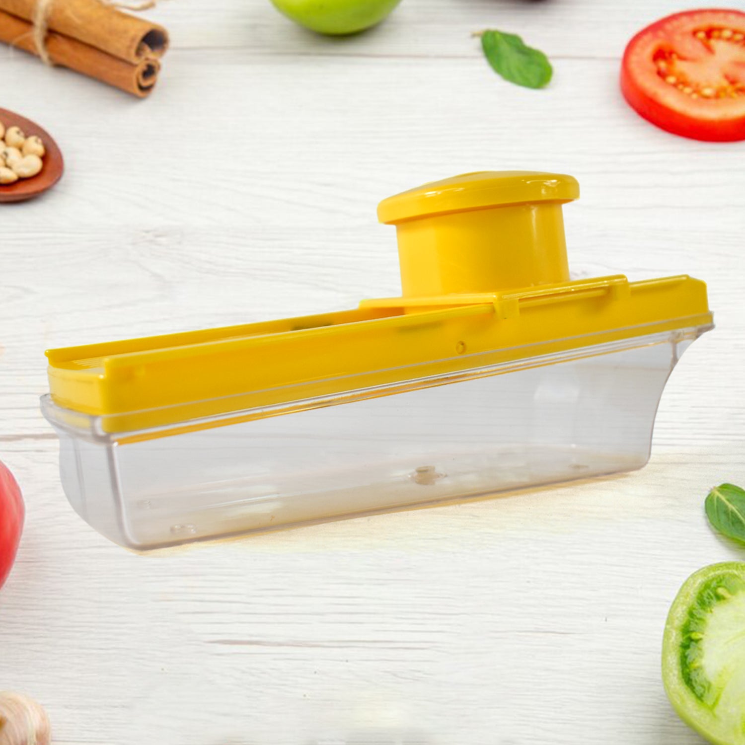 Big Multipurpose Vegetable And Fruit Slicer (Yellow  1 Pc) Big Multipurpose Vegetable And Fruit Slicer (Yellow  1 Pc)